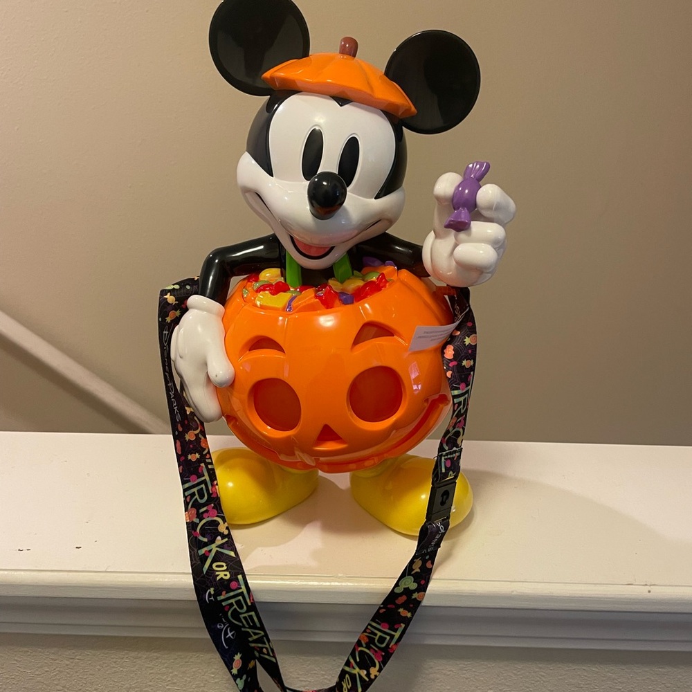 Disney Mickey Mouse Pumpkin Candy or Popcorn Holder